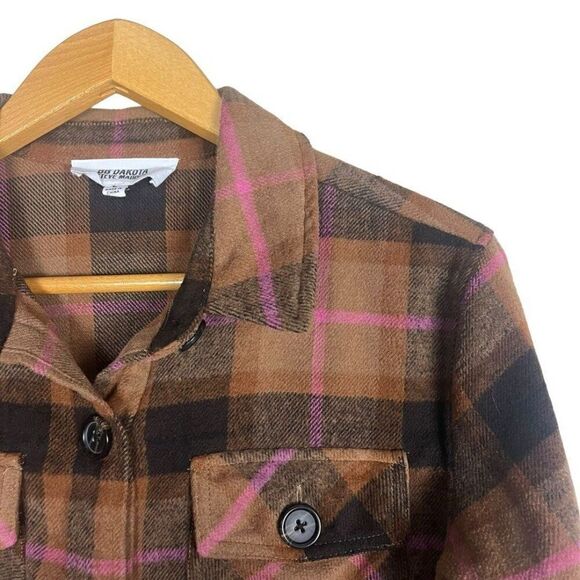 BB Dakota Boxy Plaid Shacket Size Large EUC - Picture 4 of 7